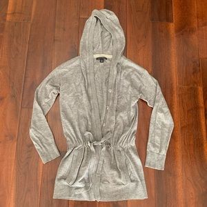 Banana Republic grey hooded sweater